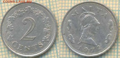 Мальта 2 цента 1972 г., до 26.06.2019 г. 22.00 по Москве - Мальта       2 цента 1972  6189