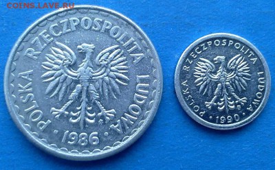 Польша - 1 злотый (2 монеты разных лет) до 26.06 - люкс польша 002