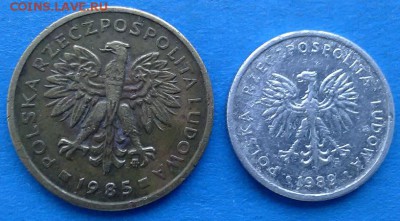 Польша - 2 злотых (2 монеты разных лет) до 26.06 - люкс польша 012