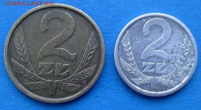 Польша - 2 злотых (2 монеты разных лет) до 26.06 - люкс польша 011
