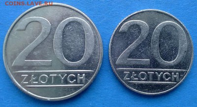 Польша - 20 злотых (2 монеты разных лет) до 26.06 - люкс польша 015