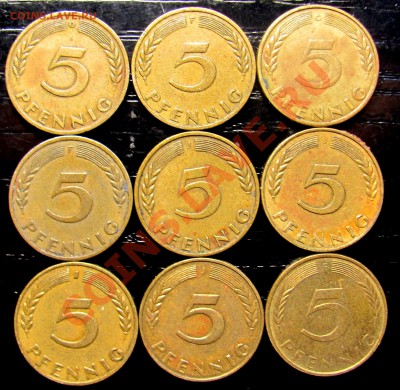 B26 ФРГ подборка 5 пф. - 9 шт. до 09.07 в 22°° - B26 5 pf 9 pcs_2
