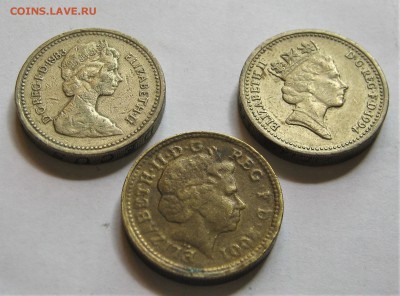БРИТАНИЯ 1 фунт 1983, 1994, 2001. Предпродажные. - 022.JPG