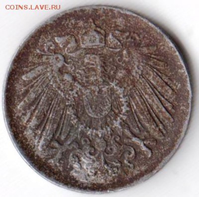 Германия 5 пфеннигов 1921 г. А до 24.00 27.06.19 г. - 021