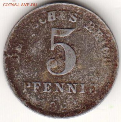 Германия 5 пфеннигов 1921 г. А до 24.00 27.06.19 г. - 040