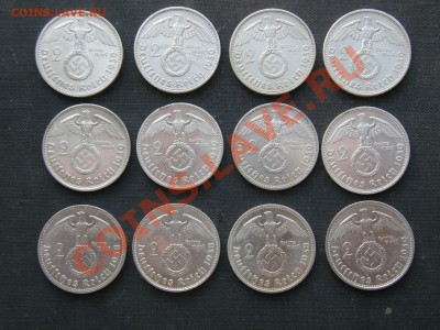 Серебро III Reich: двухмарочники  1938, 1939гг - P7030013.JPG