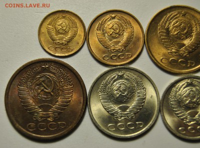 1, 2 (Ф.106), 3, 5 (Ф.107,108), 10, 15, 20 копеек 1961 UNC - DSC_7586.JPG