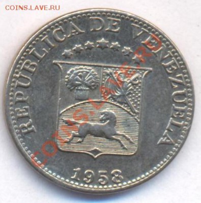 Венесуэлла 5 центимос 1958 г.До 5.07.11 г. 22-00 МСК. - Венесуэлла.1