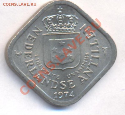 Нид. Антильские о-ва 5 центов 1974 г.До 5.07.11 г. 22-00 МСК - Антиллы.1