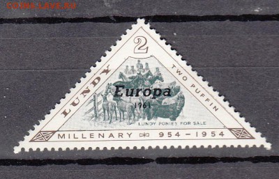 Великобритания острова Лэнди надпечатка 1961 1м 2п до 27 06 - 537