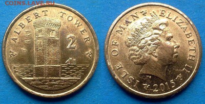 Остров Мэн - 2 пенса 2015 года до 28.06 - Остров Мэн 2 пенса 2015