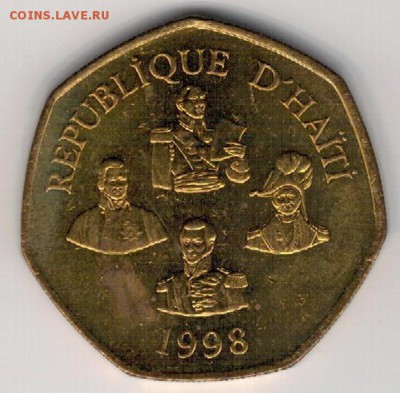 Гаити 5 гурдов 1998 до 29.06.2019 в 22.00мск (Е928) - 4-г5