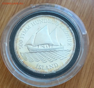 Исландия 500 крон 1986 Корабль (тираж 15000) до 22-00 26.06 - IMAG1819~2