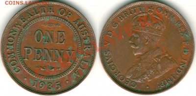 Австралия, 1 пенни 1935 - до 21-00мск 19.04 - aus-1p-1935