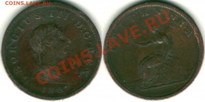 Англия, пол пенни 1807 - до 21-00мск 05.07 - gb-hp-1807