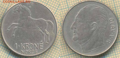 Норвегия 1 крона 1972 г., до 01.07.2019 г. 22.00 по Москве - Норвегия 1 крона 1972  6421