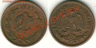 Мексика, 1 ц 1927, до 21-00мск 05.07 - mex-1c-1927