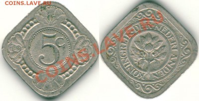 Нидерланды, 5 центов 1929 - до 21-00мск 05.07 - ned-5c-1929