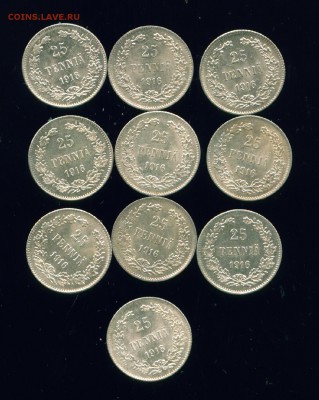 Финляндия 25 пенни 1916г 10 штук . UNC до 27.06.19г - Копия (7) Image1