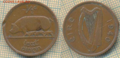 2 пенни 1940 г., до 02.07.2019 г. 22.00 по Москве - Ирландия полпенни 1940  6222
