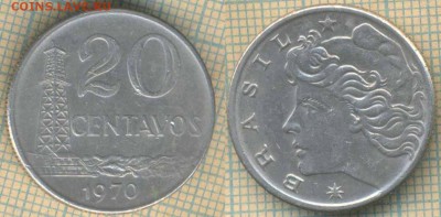 Бразилия 20 сентаво 1970 г., до 02.07.2019 г. 22.00 по Москв - Бразилия 20 сентаво 1970  6246