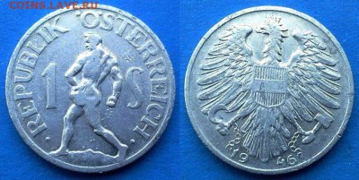 Австрия - 1 шиллинг 1946 года до 2.07 - Австрия 1 шиллинг 1946