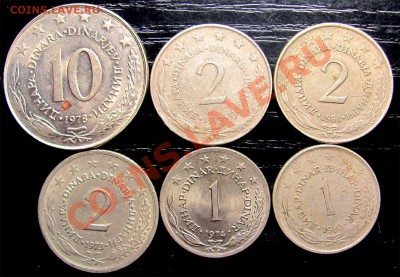 B33 Югославия подборка 6 шт. 1973-1981 до 10.07 в 22°° - B33 Yugoslavia 6 pcs_1