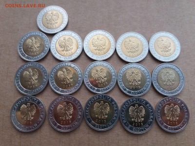 Польша 5 злотых юбилейные 16 шт лот с номинала до 01.07 - 20190626_200644
