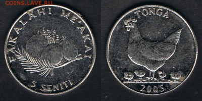 Тонга 5 сенити 2005 "ФАО" до 03.07.19 в 22:00 МСК - Tonga_KM#68a_27062019