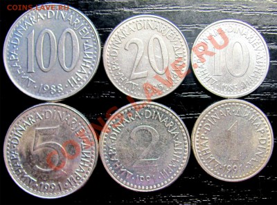 B37 Югославия подборка 6 шт. 1985-1991 до 10.07 в 22°° - B37 Yugoslavia 6 pcs_1