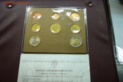 Набор евро Ватикан 2011 - 01-07-19 - 23-10 мск - 106019071