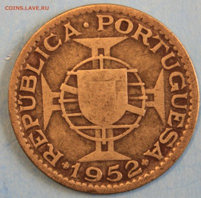 С РУБ. ПОРТУГАЛЬСКАЯ АНГОЛА 20 эскудо 1952г  до 3.07 в 22-00 - IMG_7970.JPG