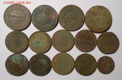 Медные монеты РИ.14-шт.До 03.07.2019 г.в 22-00 мск. - 50