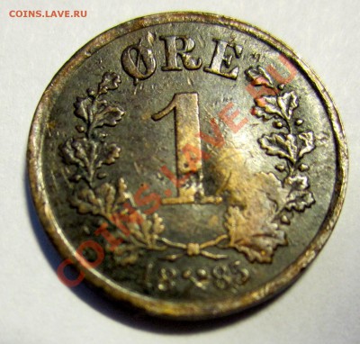 Норвегия 1 эре 1885 год. Редкая? - 1ore