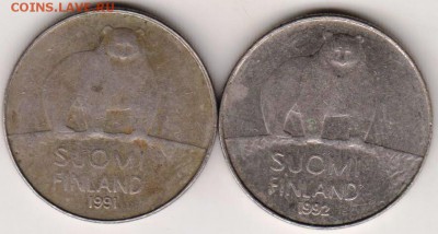 Финляндия 50 пенни 1991-1992 г. до 24.00 04.07.19 г. - 006