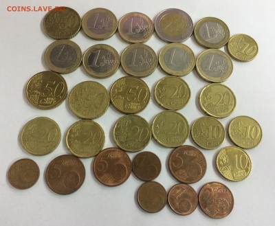 евромелочь 14 стран 31 монета 13,81 евро по КУРСУ - 8BB840C4-6DF9-4B2B-BF91-EDB88BBC328D