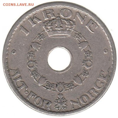 Норвегия 1 крона 1937 до 3.07 в 22.00 по мск - 32