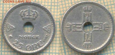 Норвегия 25 эре 1947 г., до 04.07.2019 г. 22.00 по Москве - Норвегия 25 эре 1947  6281