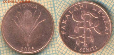 Тонга 1 сенити 2005 г. , до 05.07.2019 г. 22.00 по Москве - Тонга 1 сенити 2005  6328
