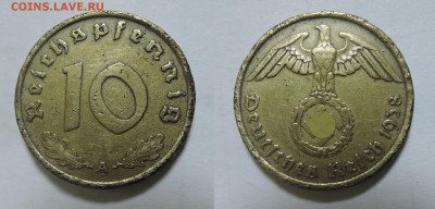 МиР МонеТ - иностранные государства и другие (03.06.2020г) - 2.тр.рейх 10рейспф.1938А
