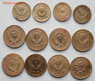 1 и 2 коп 1926-56 год, 12 шт. До 06 07 19 в 22 00 по Мск - 4