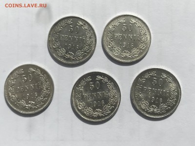50 пенни 1916 г 5 шт. До 4.07.2019 22.00 по МСК - BEE411B1-4DE6-4BB2-86E3-EF581A25019E
