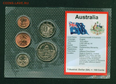 АВСТРАЛИЯ набор монет 1-20 центов. Без обращения до 03.07.19 - 5