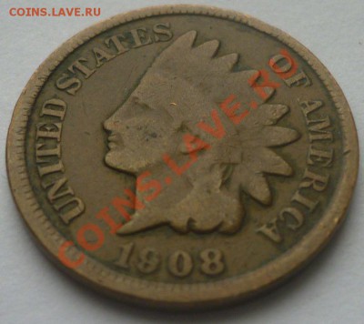 Лот №10. 1 цент США 1908г до 06.07.11, 22-30 - 1908_11