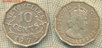 Сейшельские острова 10 центов 1973 г., до 08.07.2019 г. 22.0 - Сейшелы 10 центов 1973  6458