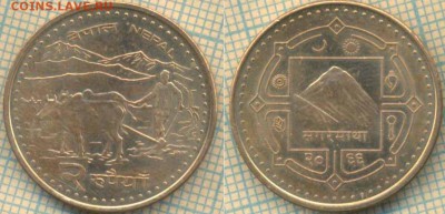 Непал 2 рупии 2009 г. , до 08.07.2019 г. 22.00 по Москве - Непал 2 рупии 2009  6495