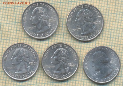 25 центов США , фикс 25 руб - 1 шт. - кварты фикс