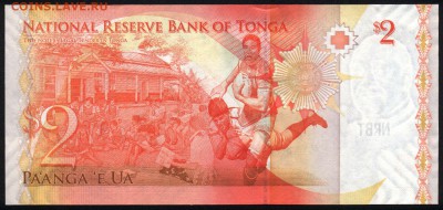 Тонга острова 2 паанга 2009 unc 09.07.19. 22:00 мск - 1