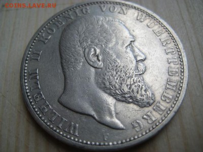 Германия,Вюрттемберг 5 марок 1907 год - 013.JPG