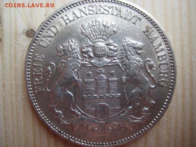 Германия,Гамбург 5 марок 1908 год. - 009.JPG